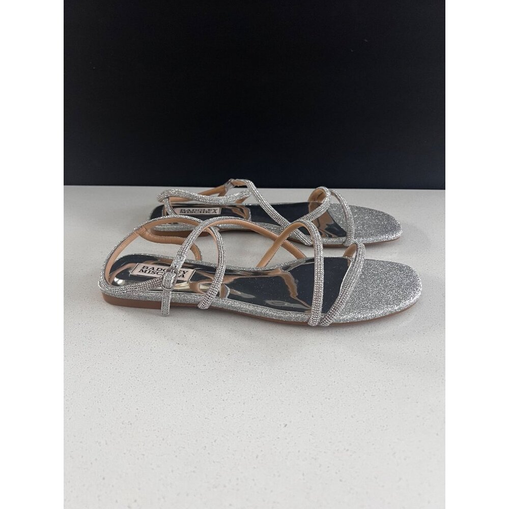 BADGLEY MISCHKA Ivie Strappy Sandal Stone Embellished Size 9 NEW - Picture 5 of 8